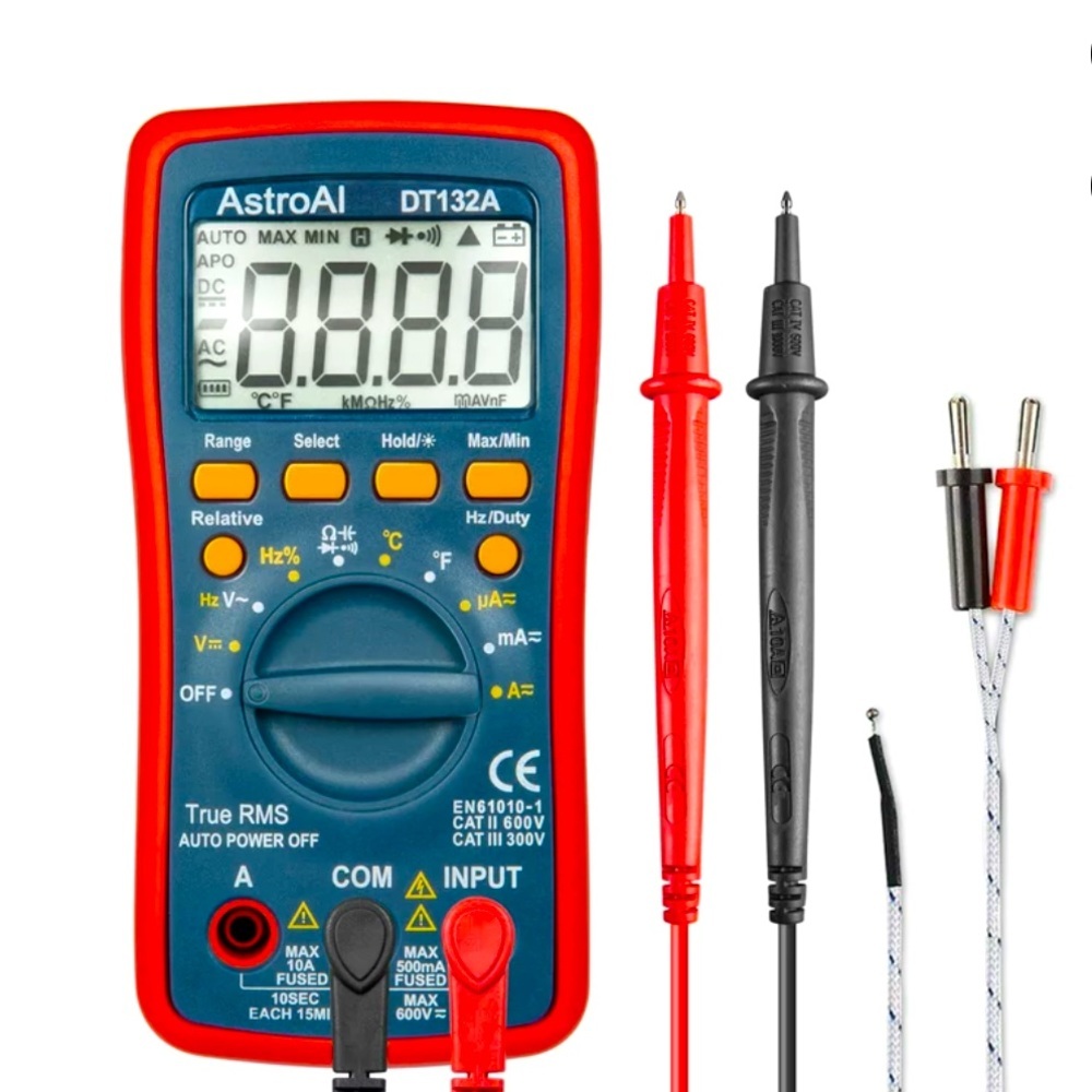 AstrAl Digital Multimeter TRMS 4000 Counts DT132A